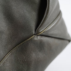 Saint Laurent Bucket Shoulder Bag Olive Green/Grey