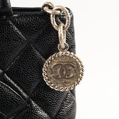 Chanel Caviar Medallion Tote Black