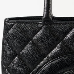 Chanel Caviar Medallion Tote Black