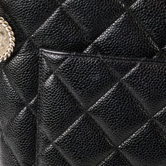 Chanel Caviar Medallion Tote Black
