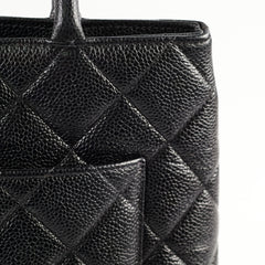 Chanel Caviar Medallion Tote Black