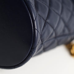 Chanel Boy 20B Lambskin Bucket Bag Navy 30 Series