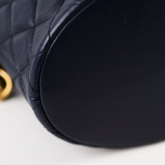 Chanel Boy 20B Lambskin Bucket Bag Navy 30 Series