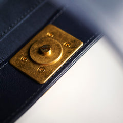 Chanel Boy 20B Lambskin Bucket Bag Navy 30 Series