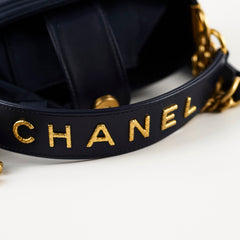 Chanel Boy 20B Lambskin Bucket Bag Navy 30 Series