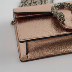 Gucci Super Mini Dionysus Metallic Cross Body Bag