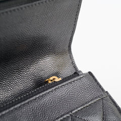 Chanel Seasonal Top Handle Wallet On Chain Caviar Black 2022