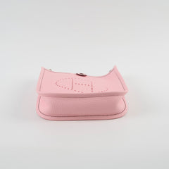 Hermes Mini Evelyn Pink Sakura W Stamp