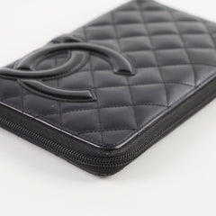 Chanel Cambon Long Wallet Lambskin Black