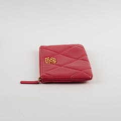 Chanel 19 Pouch Red Lambskin