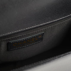 Chanel Old Medium Boy Bag Black Caviar GHW