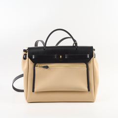 Hermes Herbag Zip 31 Trench/ Noir