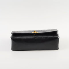 Chanel 1991-1994 Lambskin Mademoiselle Flap Black