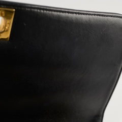 Chanel 1991-1994 Lambskin Mademoiselle Flap Black