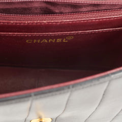 Chanel 1991-1994 Lambskin Mademoiselle Flap Black