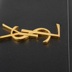 Saint Laurent Logo Clutch Black