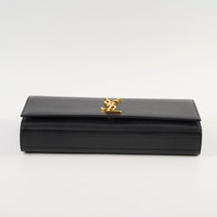 Saint Laurent Logo Clutch Black