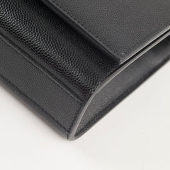 Saint Laurent Logo Clutch Black