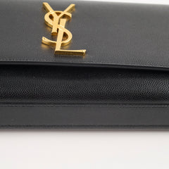 Saint Laurent Logo Clutch Black