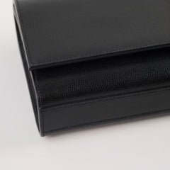 Saint Laurent Logo Clutch Black