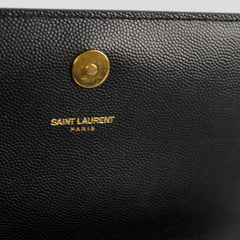 Saint Laurent Logo Clutch Black