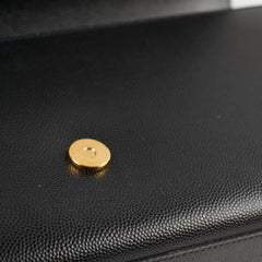 Saint Laurent Logo Clutch Black