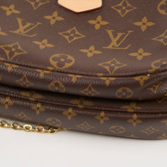 Louis Vuitton Multi Pochette Monogram (khaki strap)