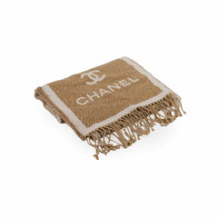 Chanel Wool Scarf Beige