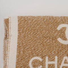Chanel Wool Scarf Beige