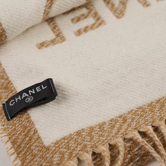 Chanel Wool Scarf Beige