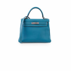 Deal of The Week - Hermes Kelly 28 Togo Leather Blue Jeans - G square (2003)
