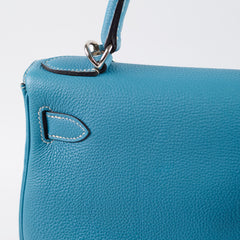Deal of The Week - Hermes Kelly 28 Togo Leather Blue Jeans - G square (2003)