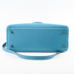 Deal of The Week - Hermes Kelly 28 Togo Leather Blue Jeans - G square (2003)