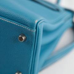 Deal of The Week - Hermes Kelly 28 Togo Leather Blue Jeans - G square (2003)