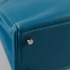 Deal of The Week - Hermes Kelly 28 Togo Leather Blue Jeans - G square (2003)
