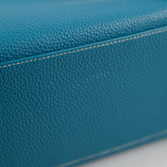 Deal of The Week - Hermes Kelly 28 Togo Leather Blue Jeans - G square (2003)