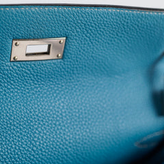 Deal of The Week - Hermes Kelly 28 Togo Leather Blue Jeans - G square (2003)