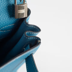 Deal of The Week - Hermes Kelly 28 Togo Leather Blue Jeans - G square (2003)