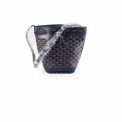 Goyard Petit Flot Bucket Bag Navy