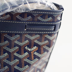 Goyard Petit Flot Bucket Bag Navy