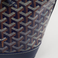 Goyard Petit Flot Bucket Bag Navy