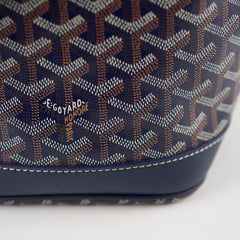 Goyard Petit Flot Bucket Bag Navy