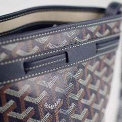 Goyard Petit Flot Bucket Bag Navy