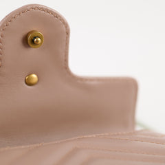 Gucci GG Supermini Marmont Matelasse Dusty Pink