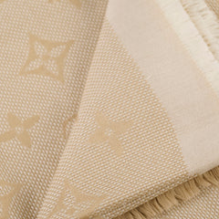 Louis Vuitton Beige Scarf Wool/Silk 135 x 135cm