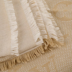 Louis Vuitton Beige Scarf Wool/Silk 135 x 135cm