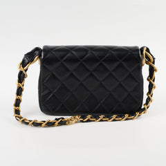Chanel Seasonal Shoulder Bag Lambskin Black