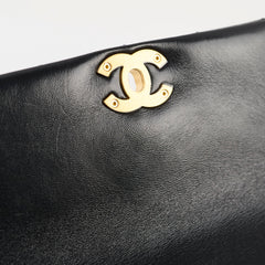 Chanel Seasonal Shoulder Bag Lambskin Black