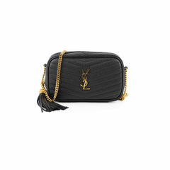 Saint Laurent Mini Camera Lou Crossbody Bag Black