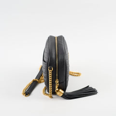 Saint Laurent Mini Camera Lou Crossbody Bag Black